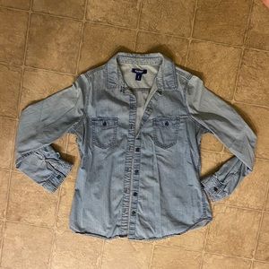 Old Navy Chambray button-up long sleeve, size M
